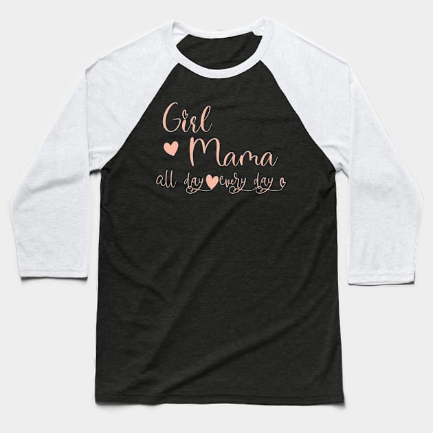 girl mama Baseball T-Shirt by ChezALi